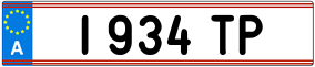Trailer License Plate